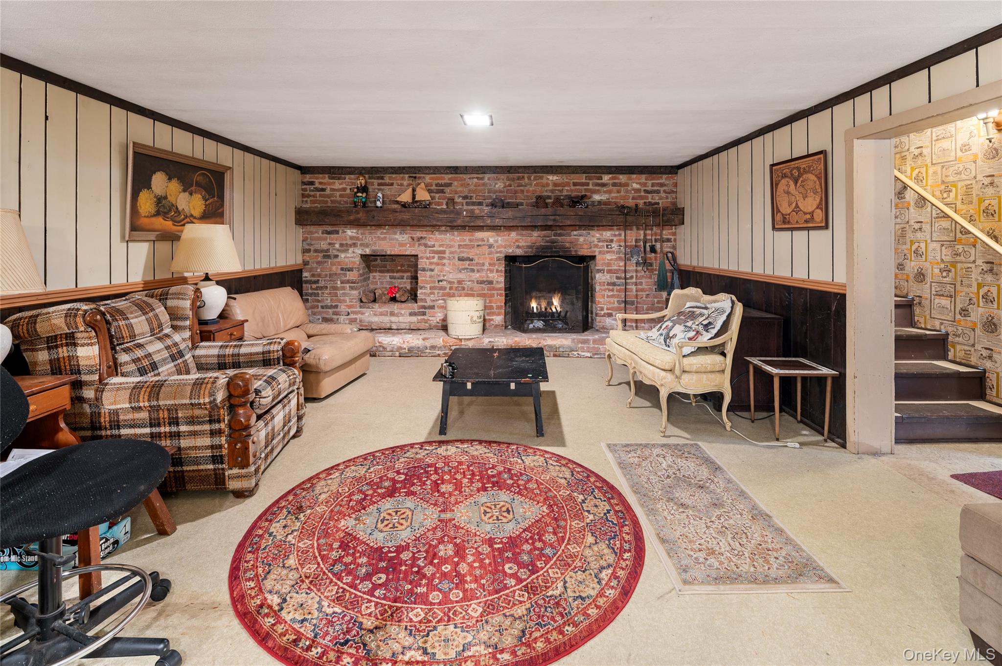 50 W Road South Salem, NY 10590 - Photo 19 of 29 a living room with fireplace furniture and a rug