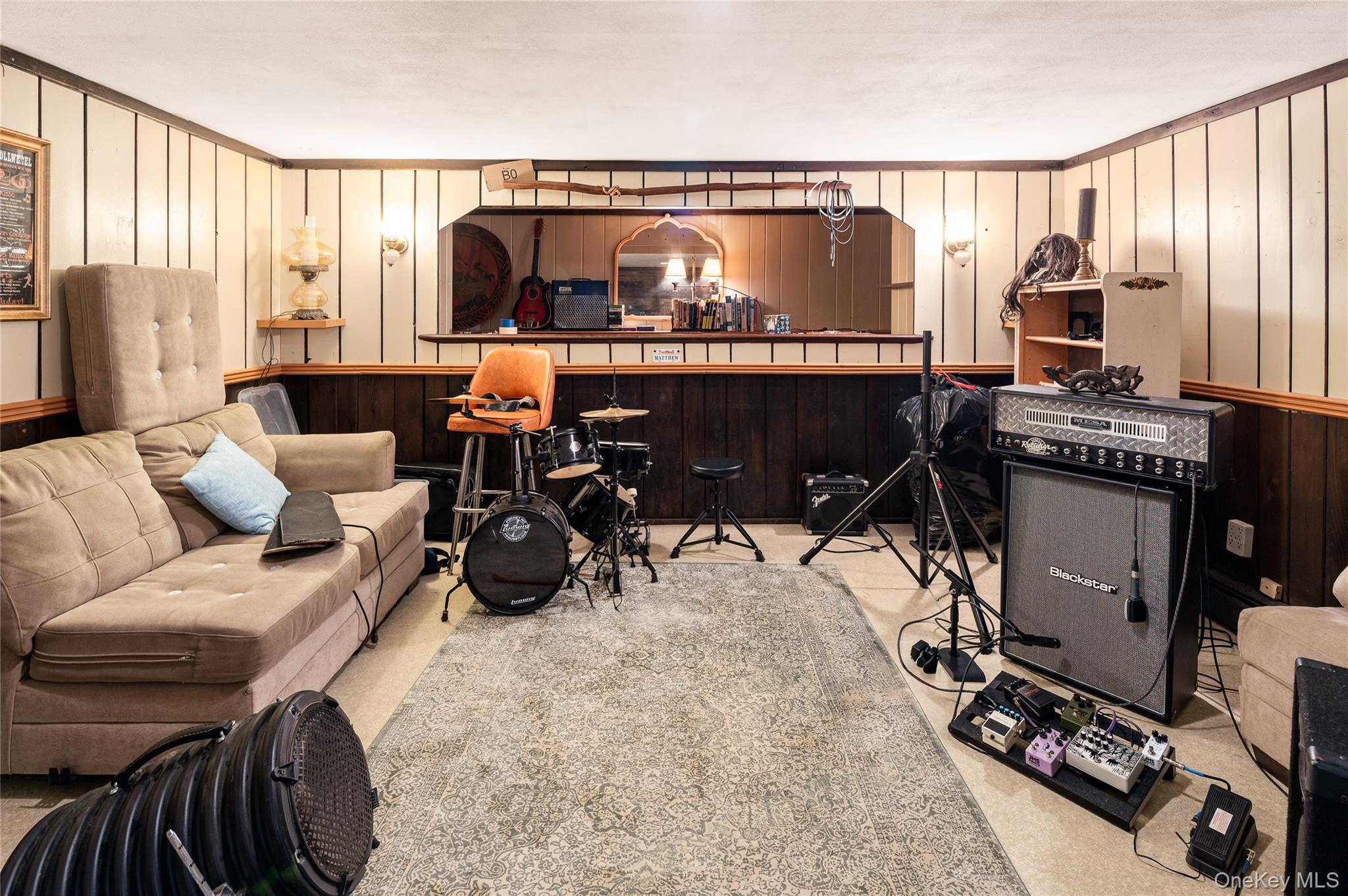 50 W Road South Salem, NY 10590 - Photo 20 of 29 a living room with furniture a flat screen tv and a floor to ceiling window