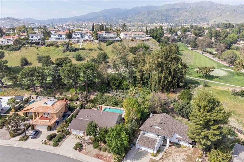 19343 Pauma Valley Drive Porter Ranch, CA 91326 - Photo 9 of 28 an aerial view of residential house with outdoor space
