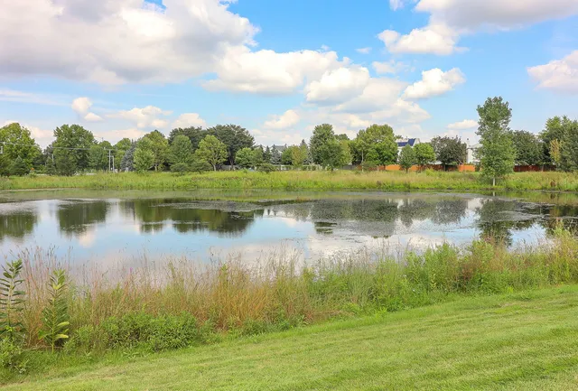 a backyard of a house