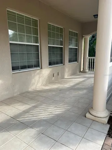 a view of front door of house