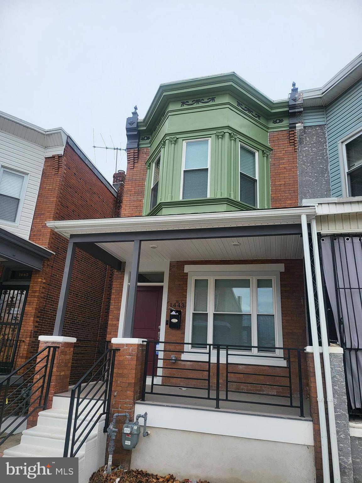 a front view of a house