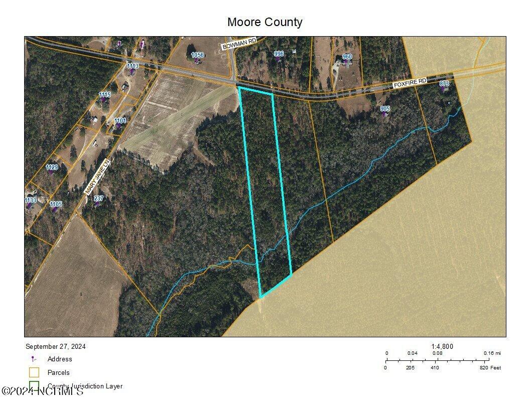 ? Foxfire Road Aberdeen, NC 28315 - Photo 5 of 5 lotmap