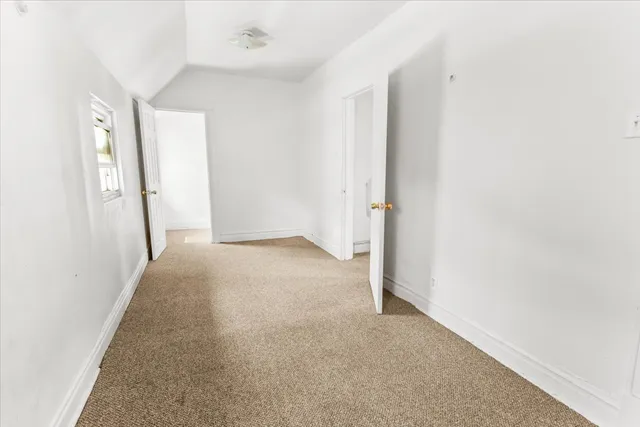 a view of a room with an empty space