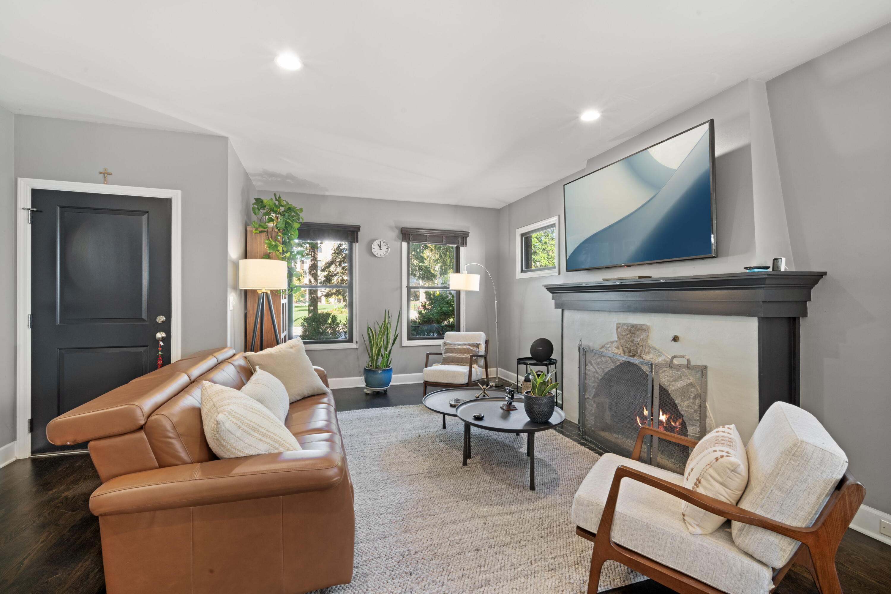 2432 North Lake Drive Milwaukee, WI 53211 - Photo 1 of 28 Living Room with Gas Fireplace