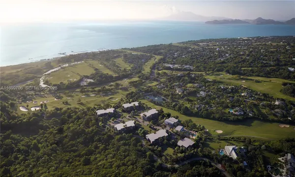 a view of city and ocean