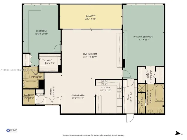 $1,699,000 | 2 Grove Isle Drive, Unit B1804, Coconut Grove, FL 33133