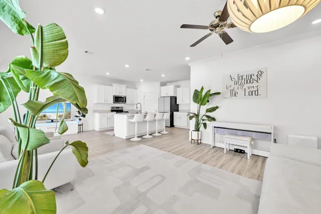 an empty room with a wooden closet