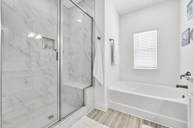 a room with a workspace