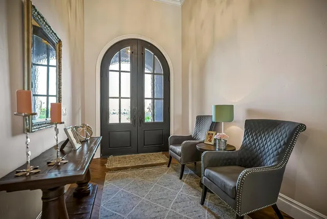 a kitchen with appliances cabinets and a counter top space