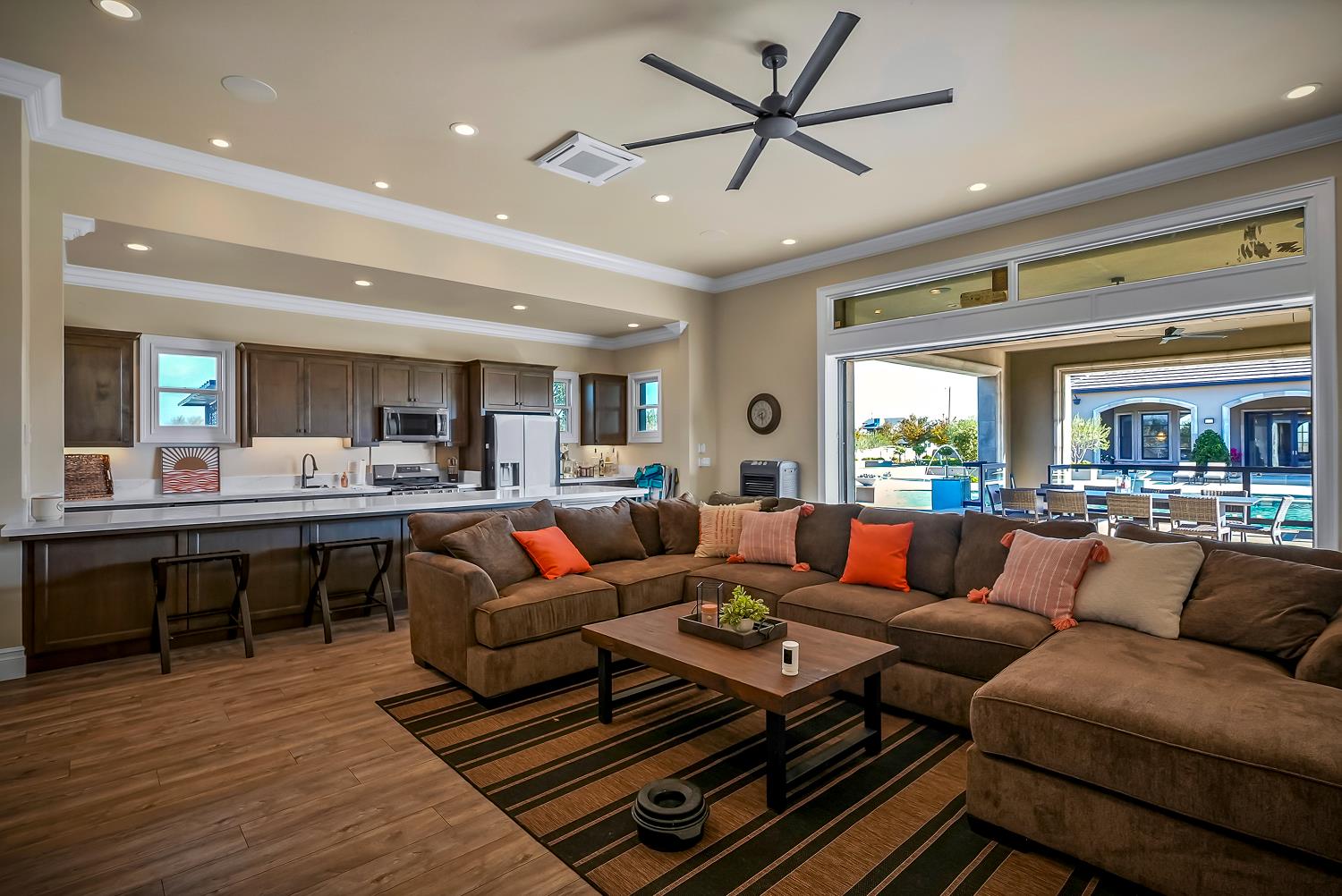 22215 Devries Road Lodi, CA 95242 - Photo 98 of 99 a living room with furniture kitchen view and a table
