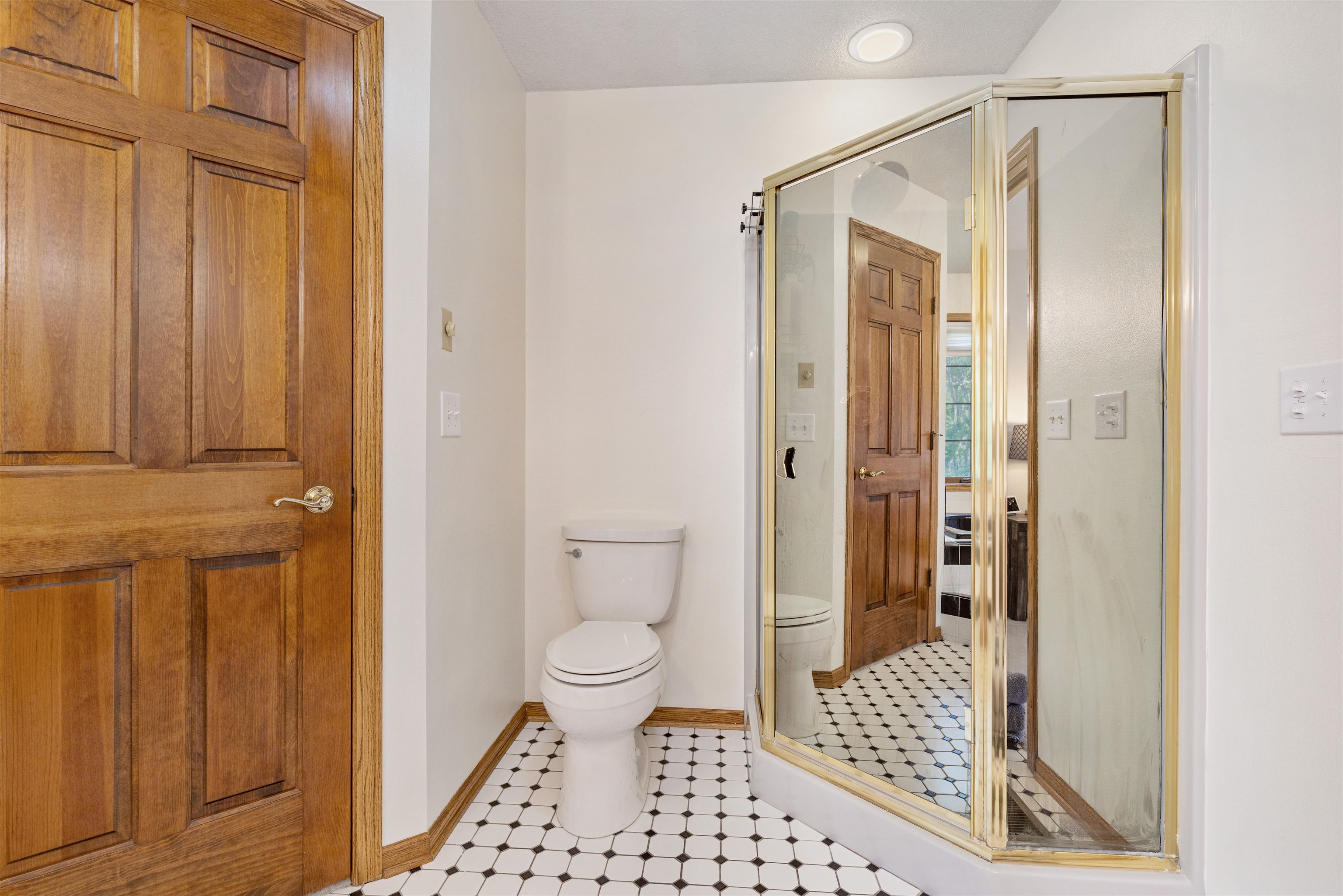 11136 Moate Road Durand, IL 61024 - Photo 21 of 55 a bathroom with a shower and a toilet