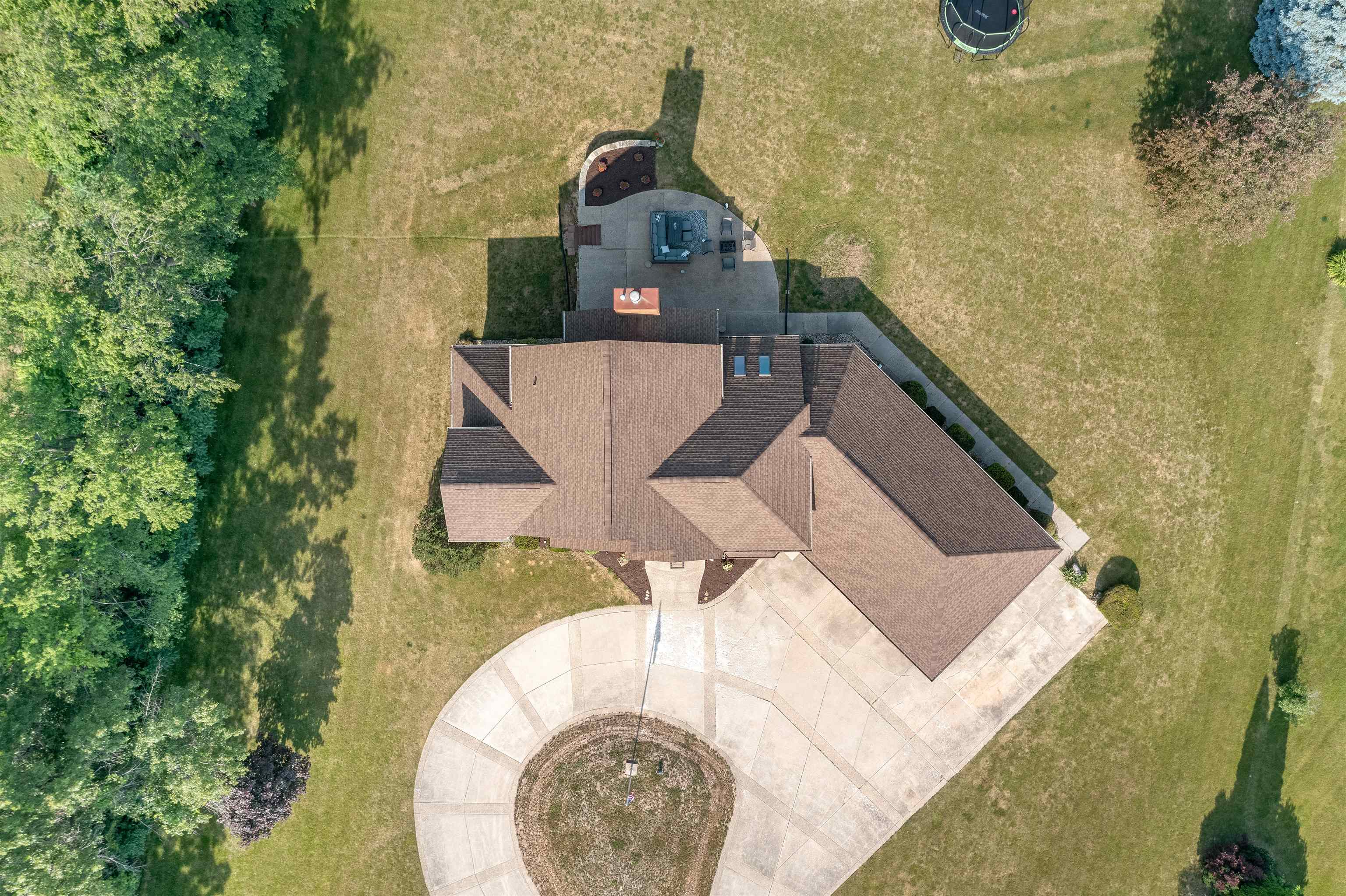 11136 Moate Road Durand, IL 61024 - Photo 50 of 55 an aerial view of a house with a yard
