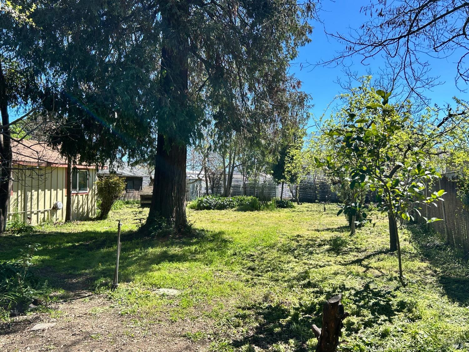 161 Cherry Street Ukiah, CA 95482 - Photo 26 of 39 a backyard of a house with table and chairs