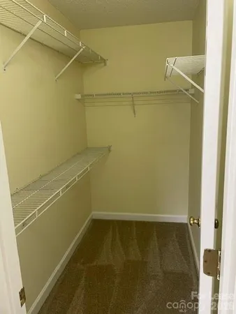 a view of a room with empty racks