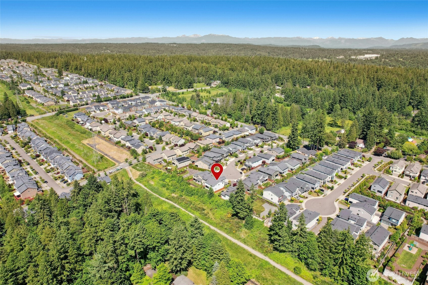 4309 231st Place Southeast Bothell, WA 98021 - Photo 36 of 40 an aerial view of residential houses with outdoor space