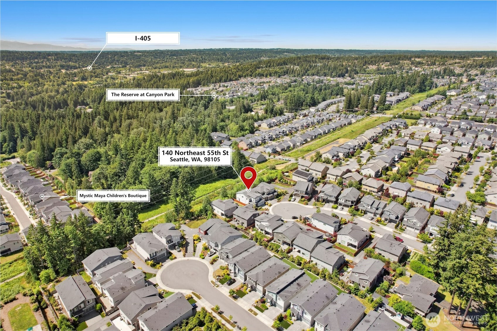 4309 231st Place Southeast Bothell, WA 98021 - Photo 39 of 40 an aerial view of residential houses with outdoor space