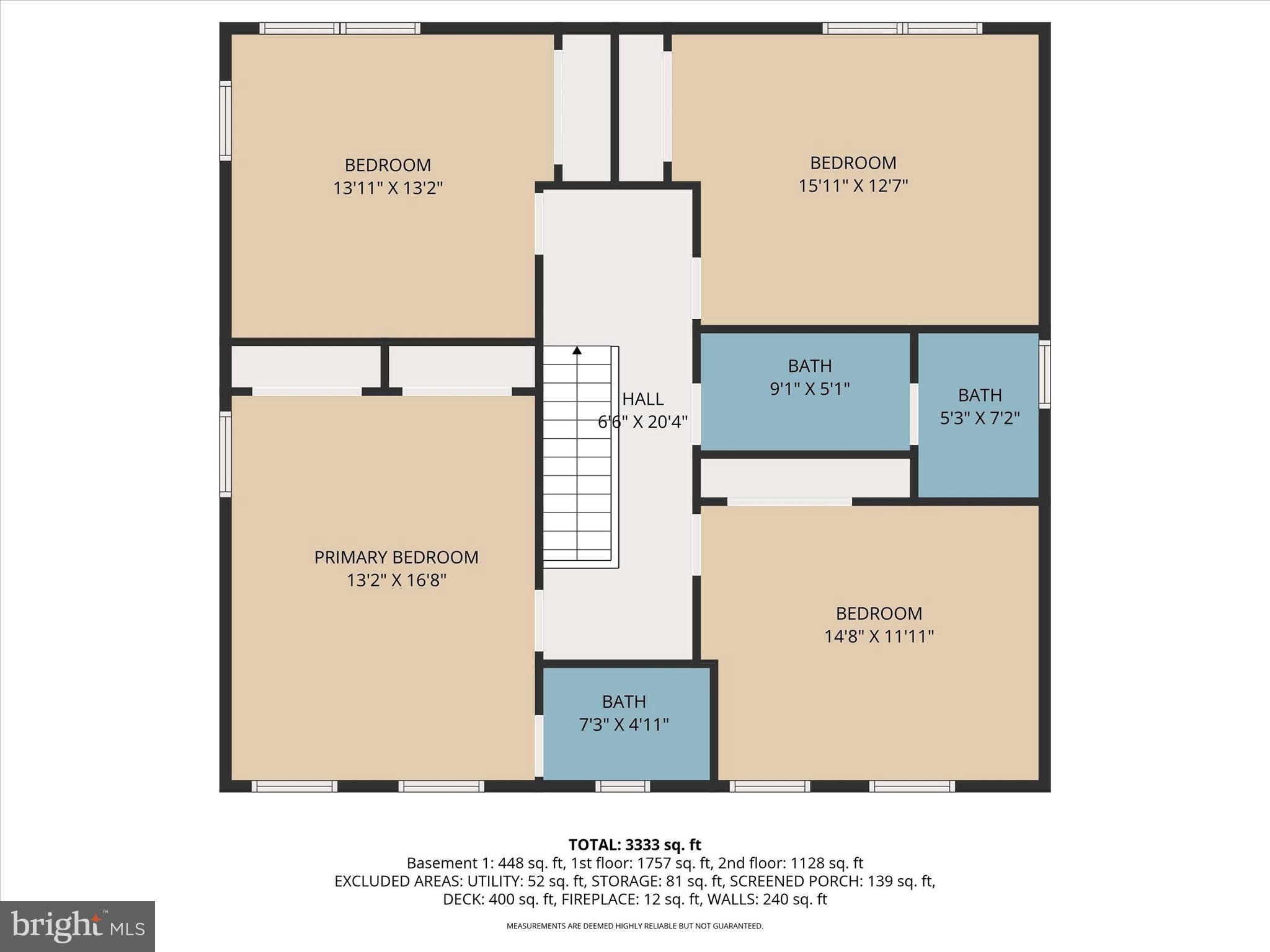2516 Baublitz Road Reisterstown, MD 21136 - Photo 42 of 45 Upper level floor pln