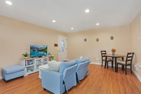 a room with furniture and a window