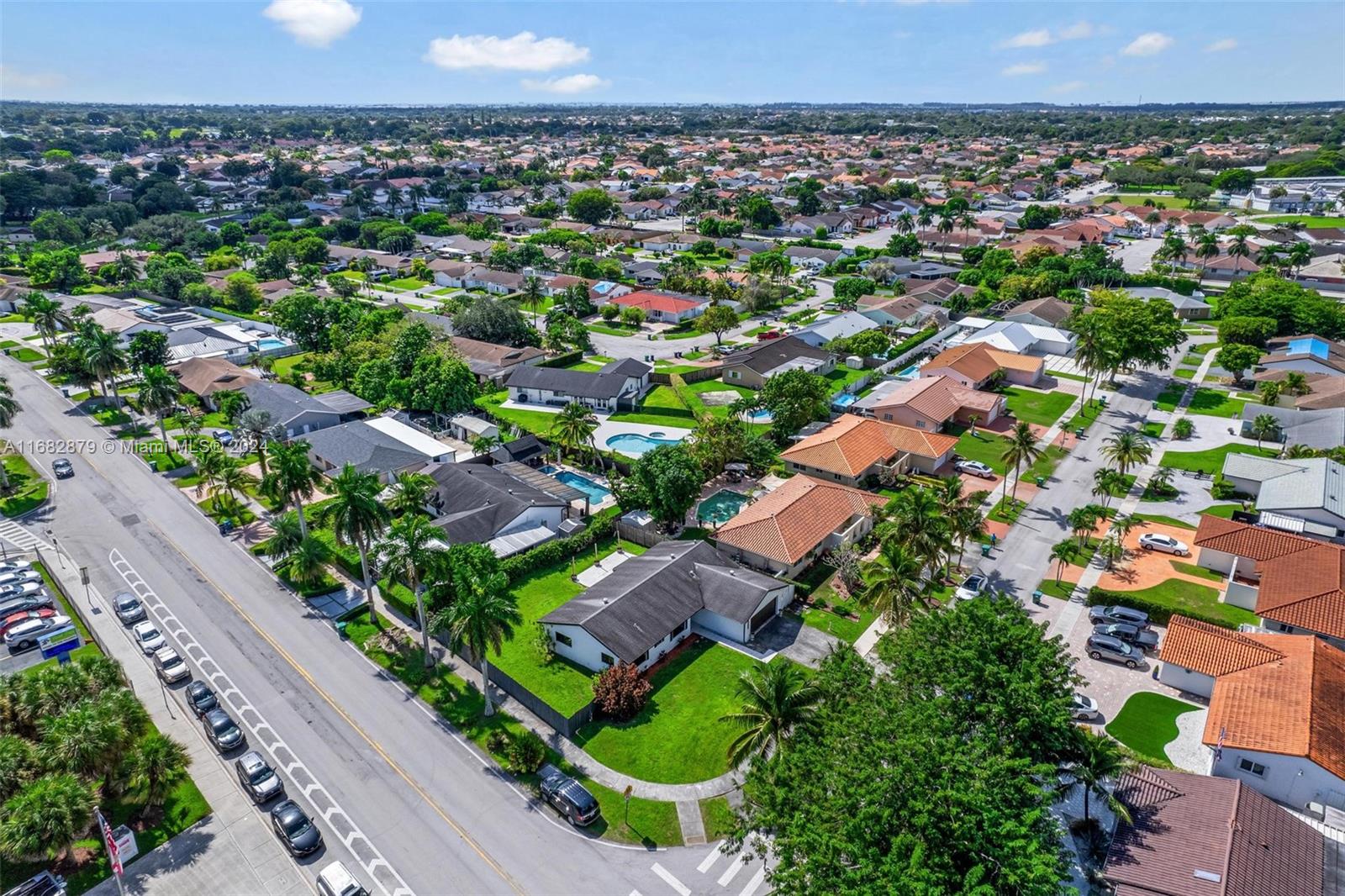 14006 Southwest 48th Terrace Miami, FL 33175 - Photo 16 of 24 an aerial view of a residential houses with plants and large trees