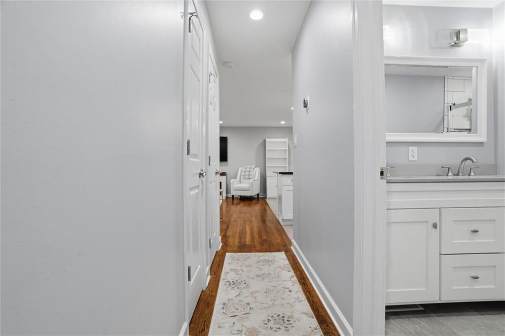103 Tree View Drive Coraopolis, PA 15108 - Photo 20 of 48 a view of a hallway with closet and wooden floor