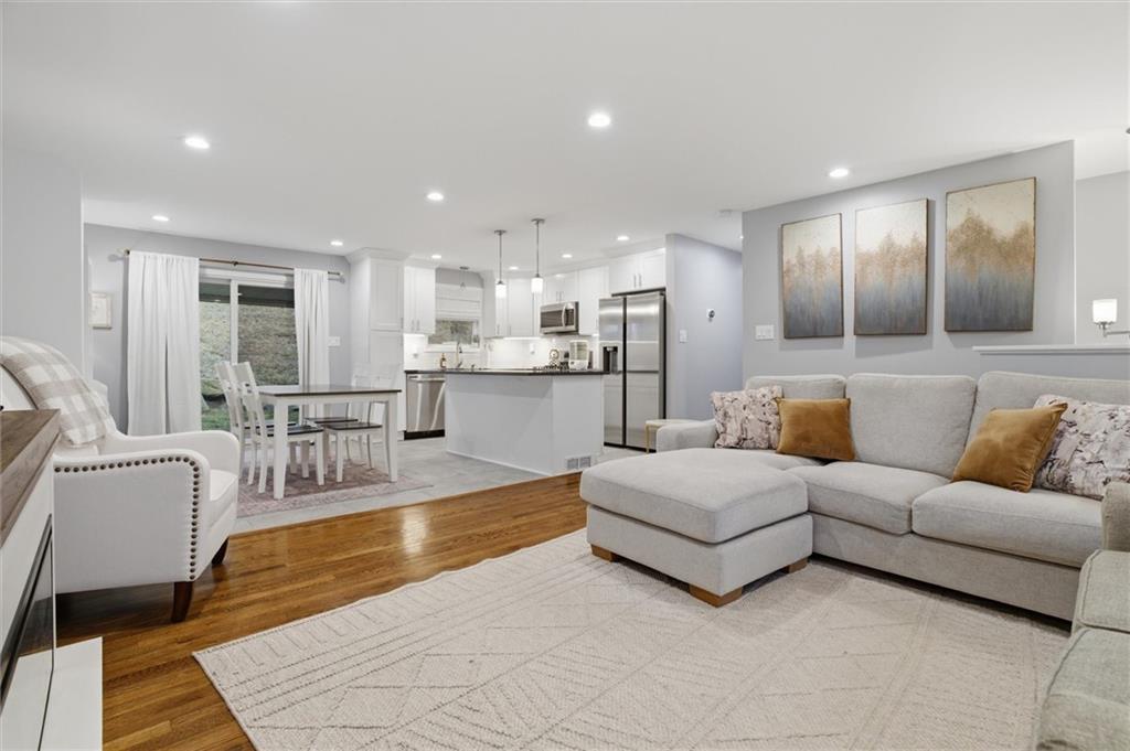 103 Tree View Drive Coraopolis, PA 15108 - Photo 10 of 48 a living room with furniture and view of kitchen