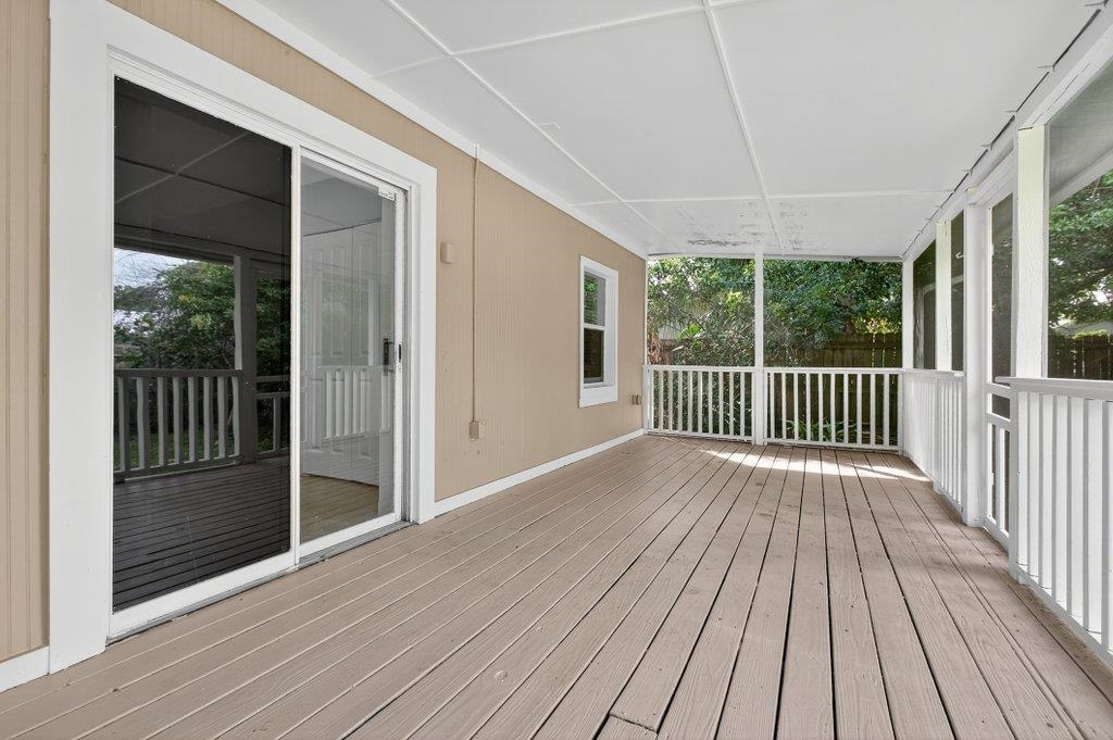 125 Menendez Road St. Augustine, FL 32080 - Photo 37 of 41 a view of a wooden deck