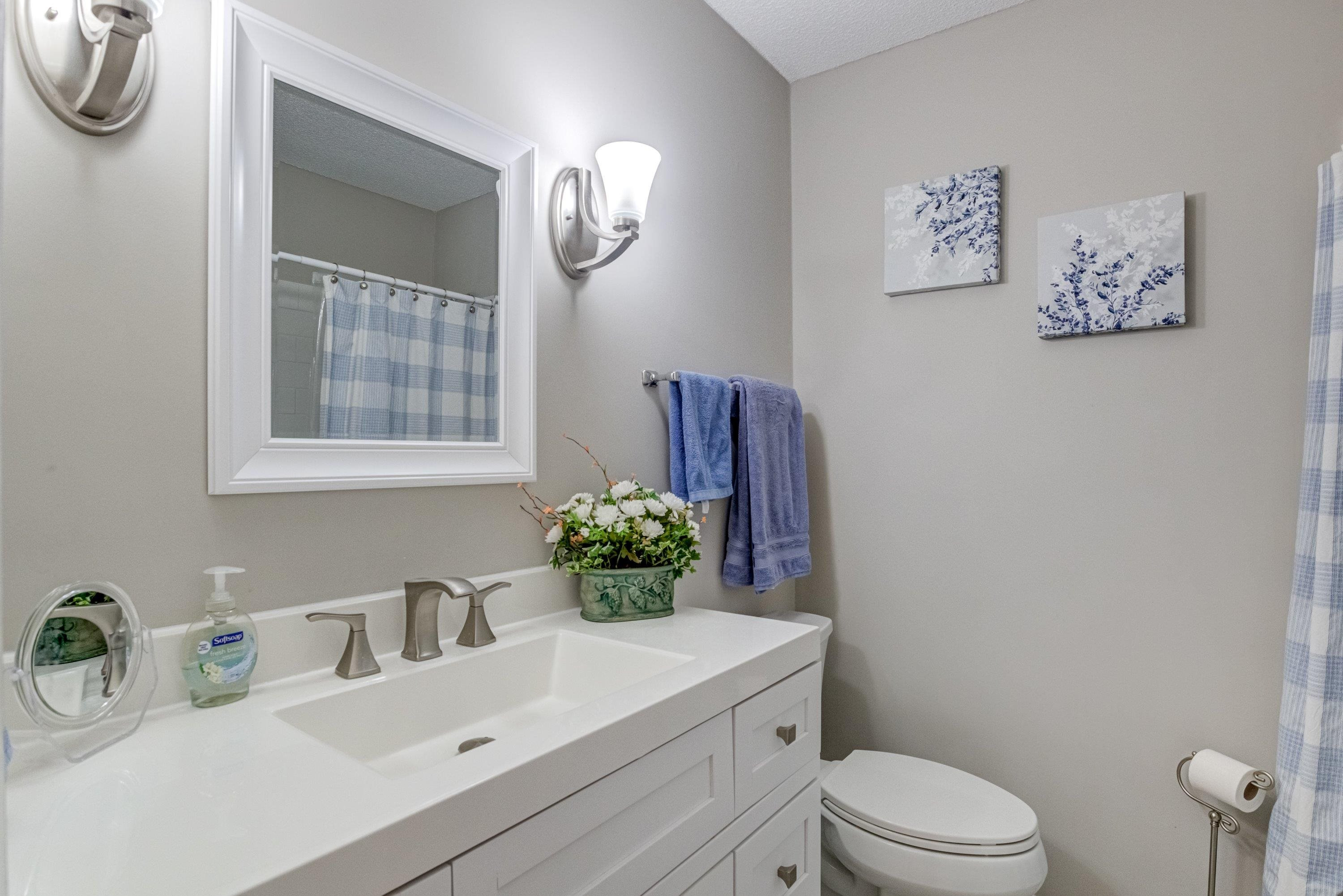705 Tan Tara Square Raleigh, NC 27615 - Photo 26 of 31 a bathroom with a sink vanity mirror and toilet