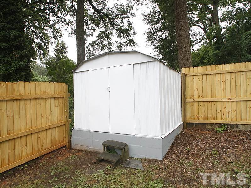 606 Frank Street Raleigh, NC 27604 - Photo 22 of 25 a view of a backyard