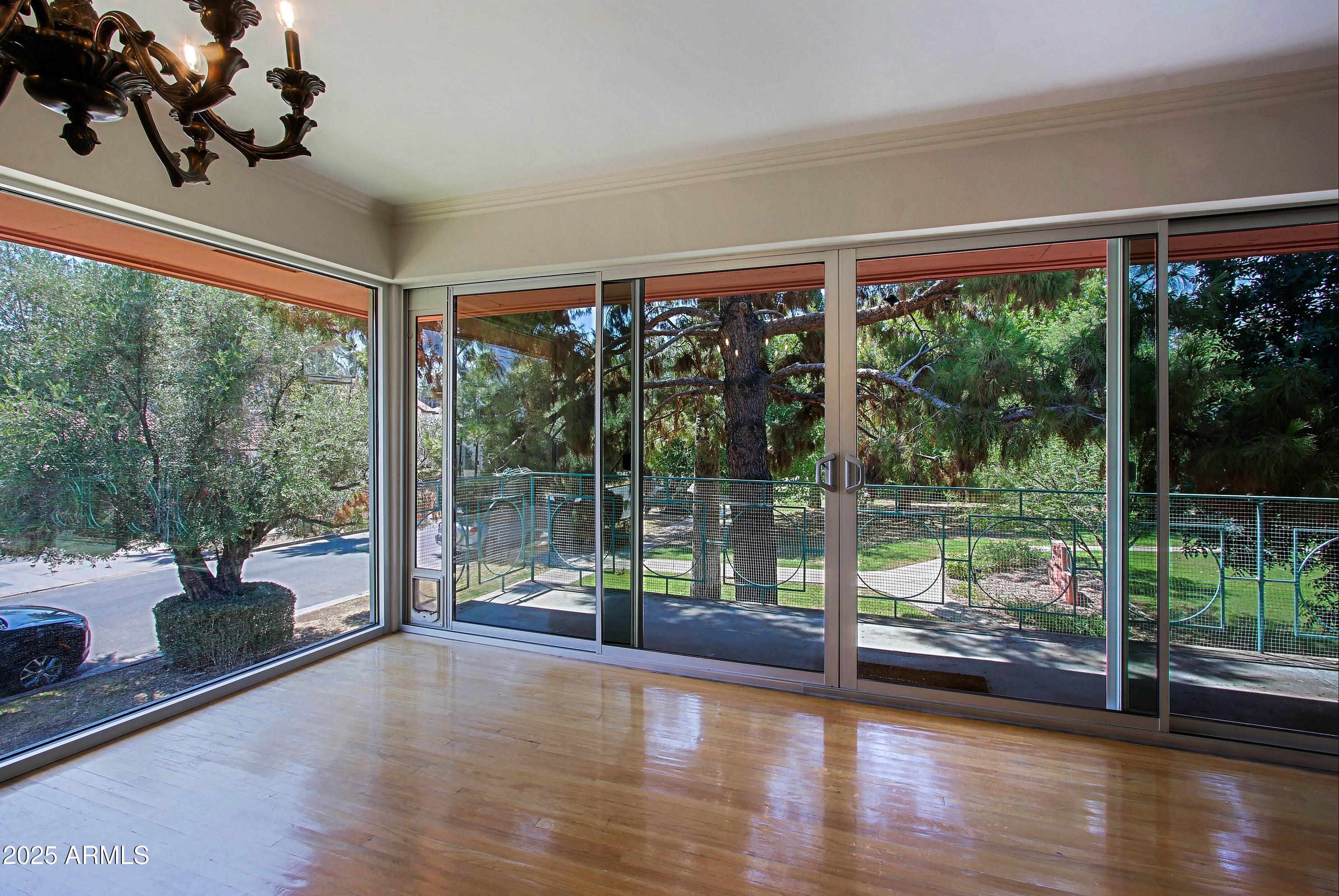 Floor to ceiling window view