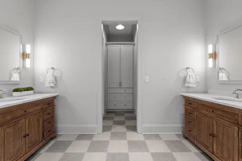 an aerial view of a house with a yard basket ball court and outdoor seating