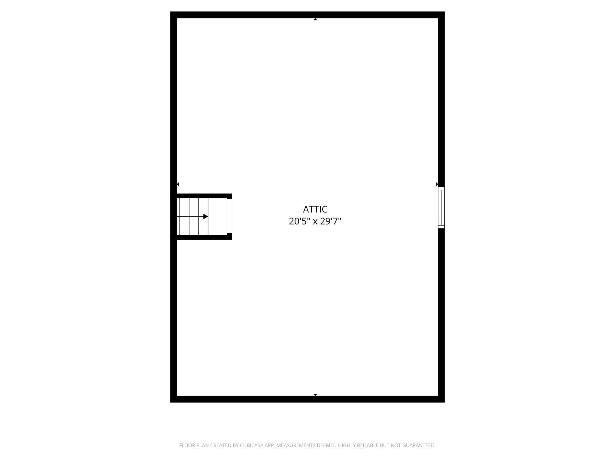 931 Jones Road Conshohocken, PA 19428 - Photo 65 of 66 Attic-Floor Plan
