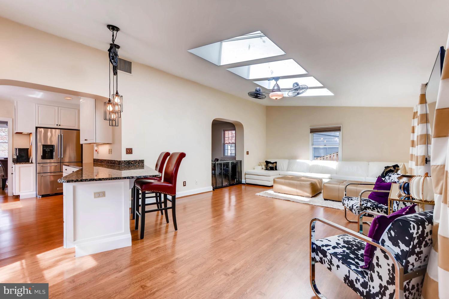 7103 Rich Hill Road Baltimore, MD 21212 - Photo 3 of 22 Family Room and skylights