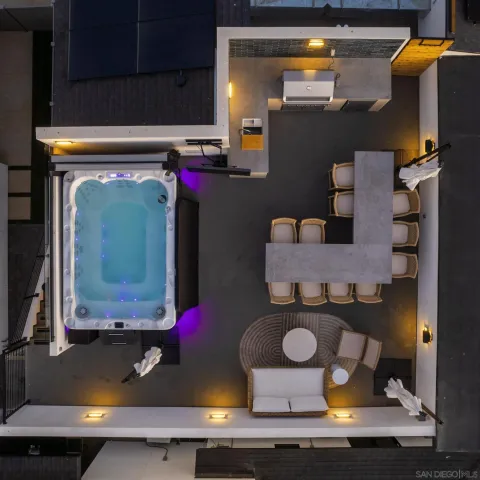 a room with lots of clutter and cabinets