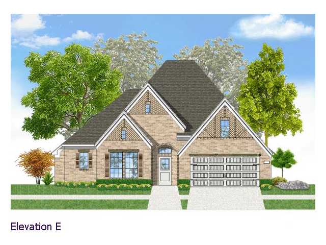 a house view with a garden space