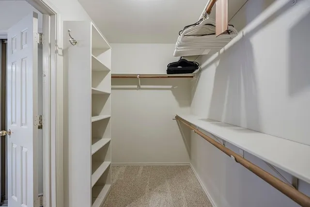 a view of walk in closet