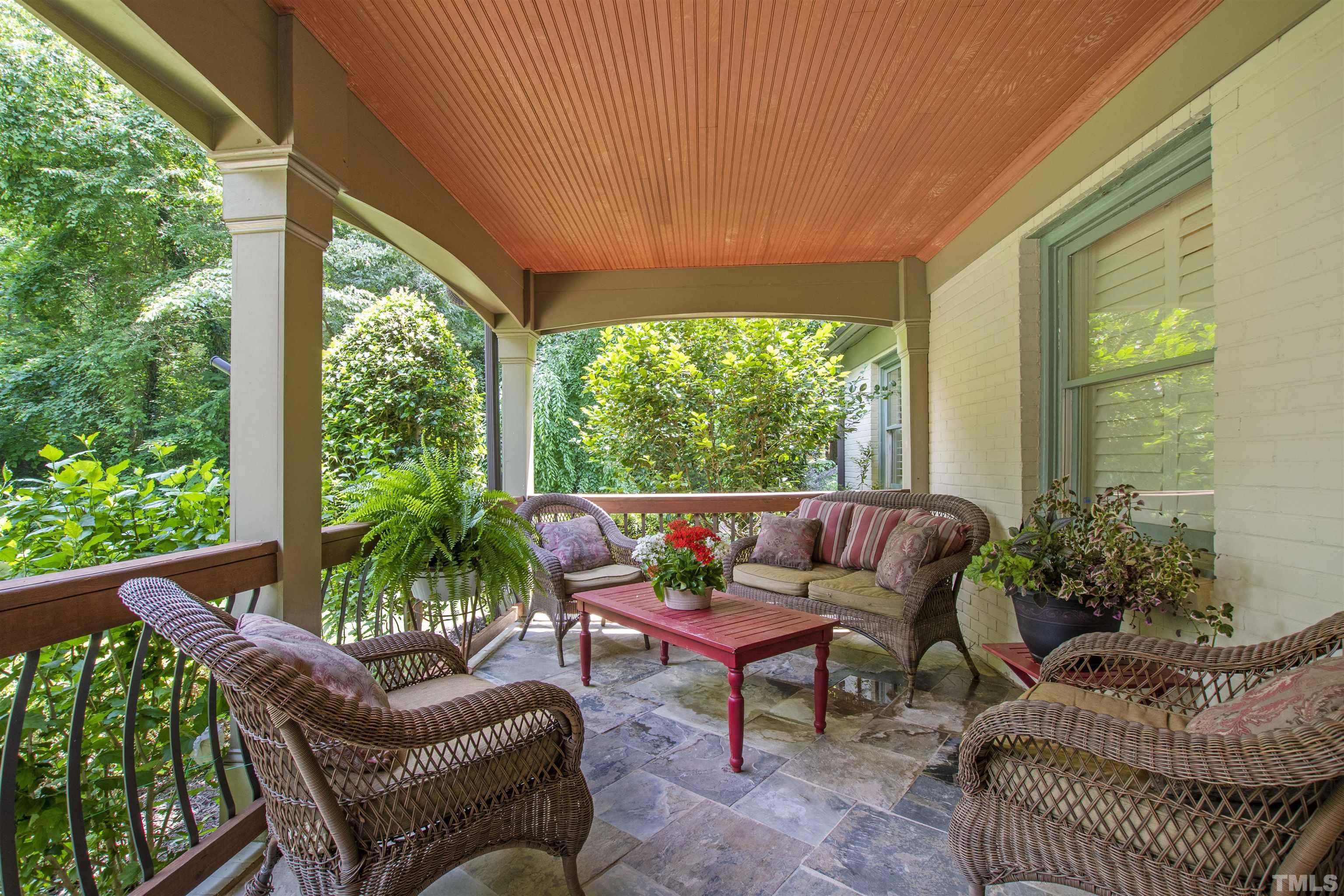 1419 Lutz Avenue Raleigh, NC 27607 - Photo 4 of 56 a outdoor living space with furniture and garden view