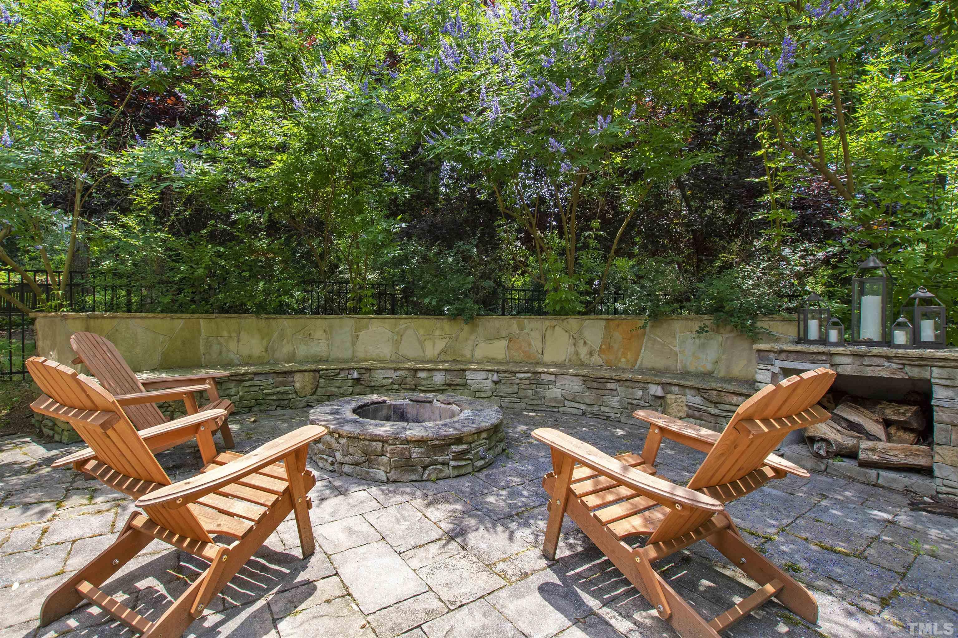 1419 Lutz Avenue Raleigh, NC 27607 - Photo 48 of 56 an outdoor sitting area with furniture and wooden floor