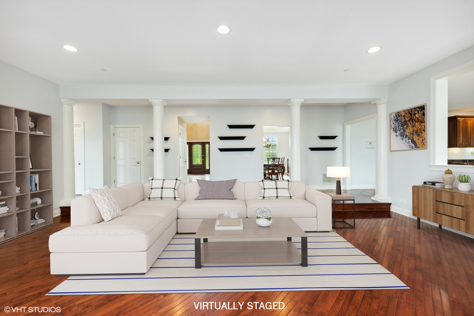 23914 Hillfarm Road Lake Barrington, IL 60010 - Photo 5 of 43 a living room with furniture and a wooden floor