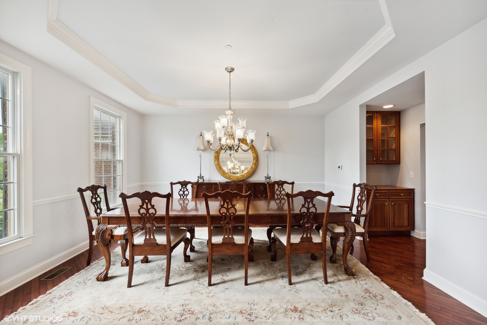 23914 Hillfarm Road Lake Barrington, IL 60010 - Photo 9 of 43 a view of a dining room with furniture window and wooden floor