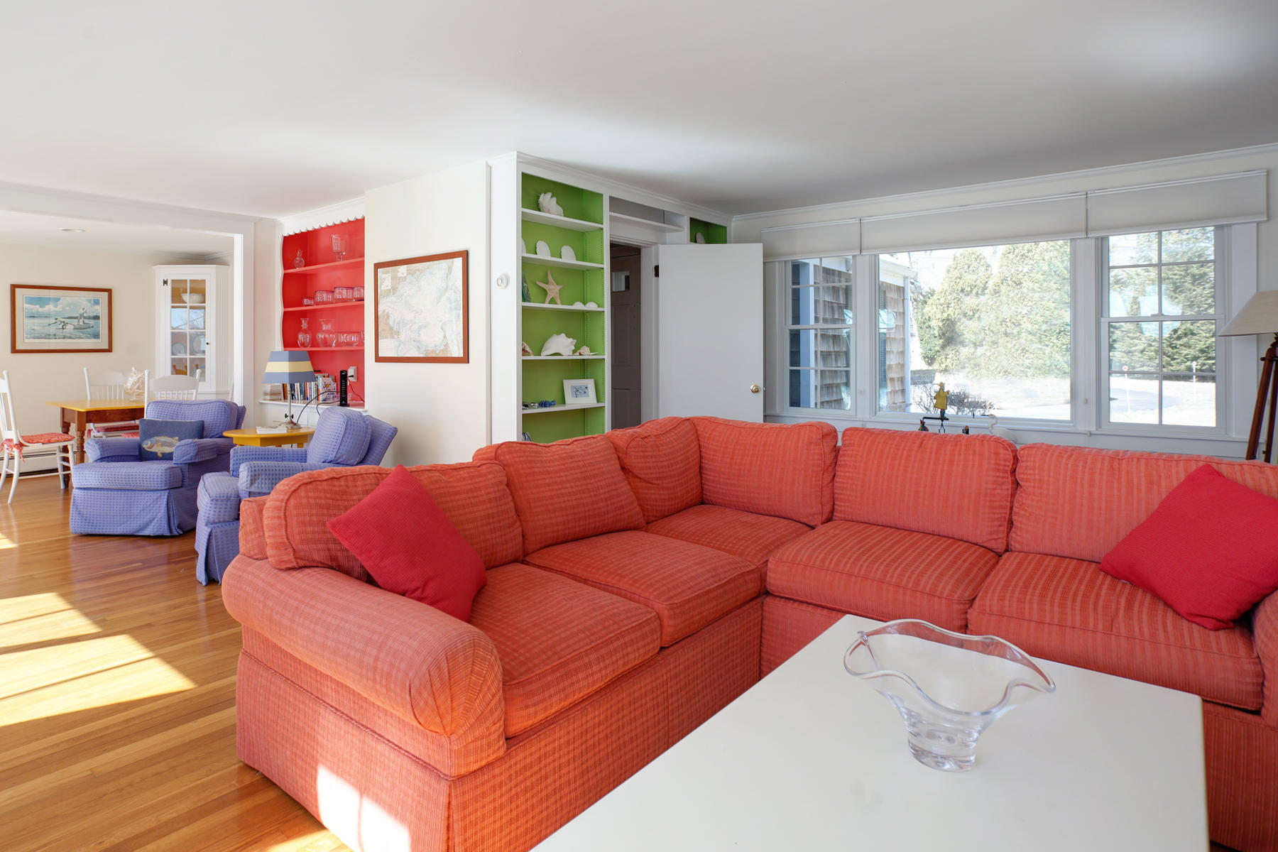 247 Crystal Lake Road Osterville, MA 02655 - Photo 15 of 34 a living room with furniture and a large window