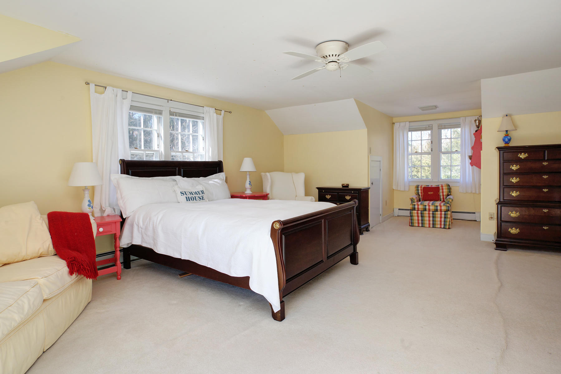 247 Crystal Lake Road Osterville, MA 02655 - Photo 32 of 34 a bedroom with bed and a couch