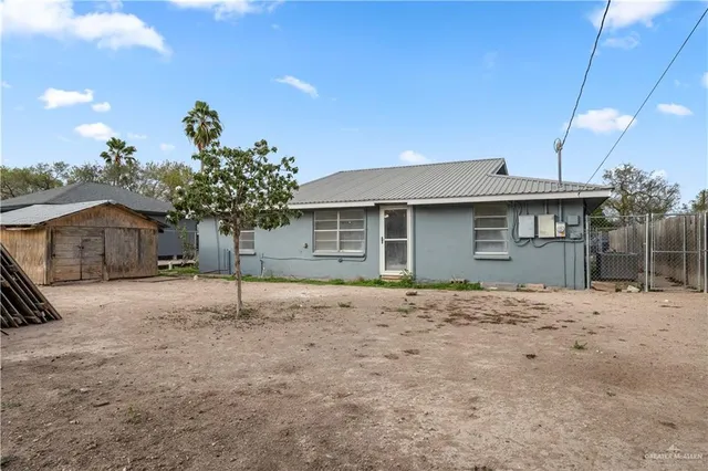 a backyard of a house
