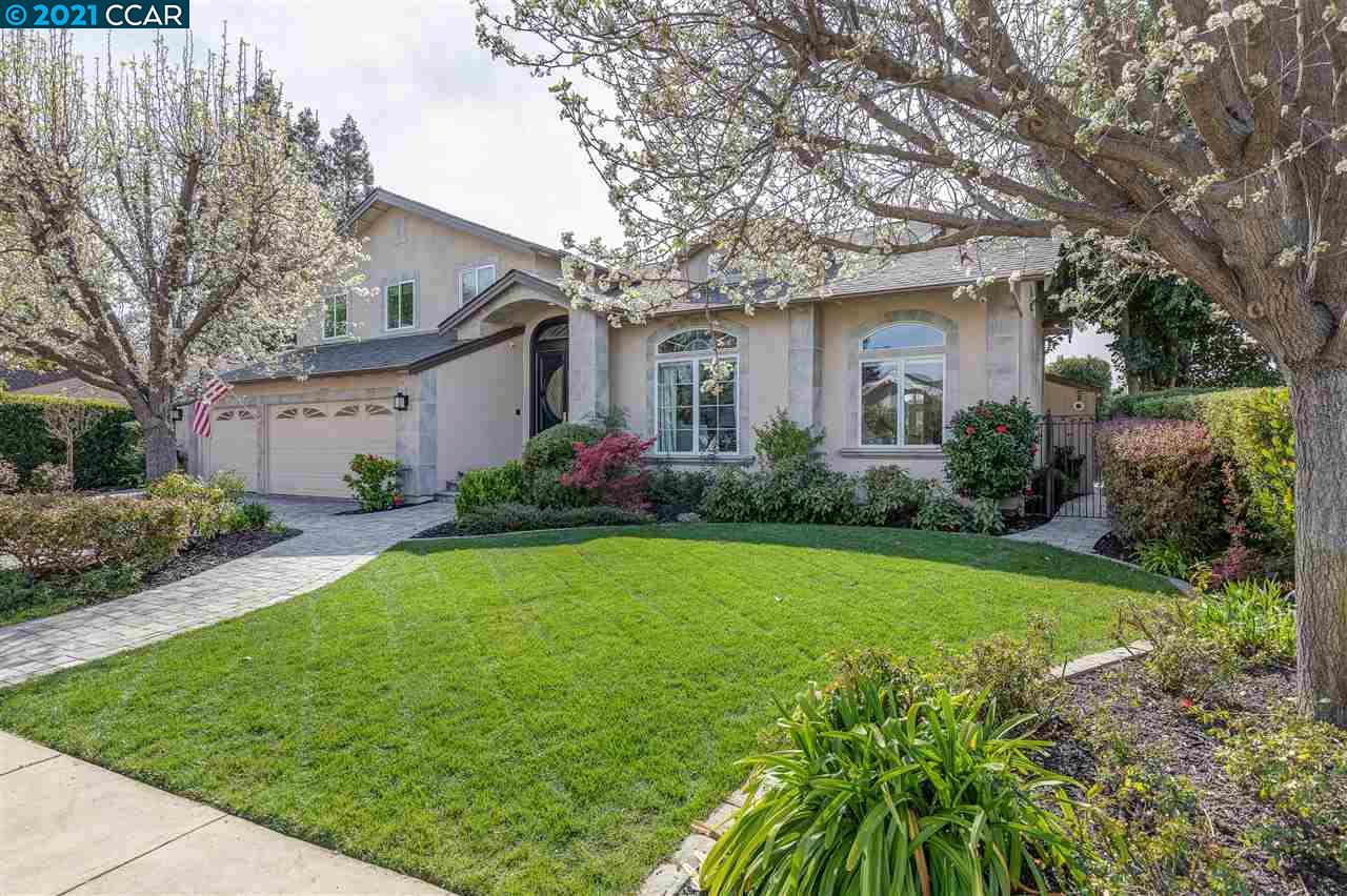 9463 Thunderbird Place San Ramon, CA 94583 - Photo 1 of 1 a front view of house with yard and green space