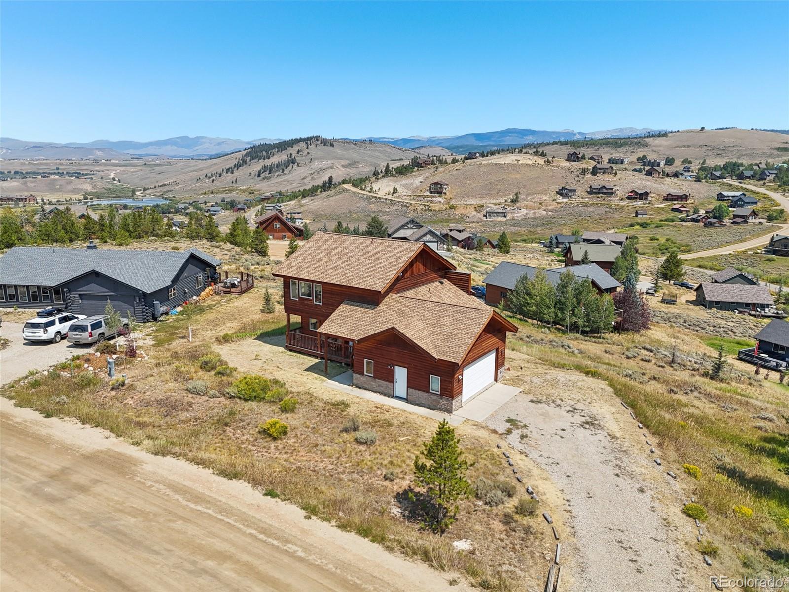 108 Hummingbird Way Granby, CO 80446 - Photo 42 of 46 an aerial view of a house with a yard