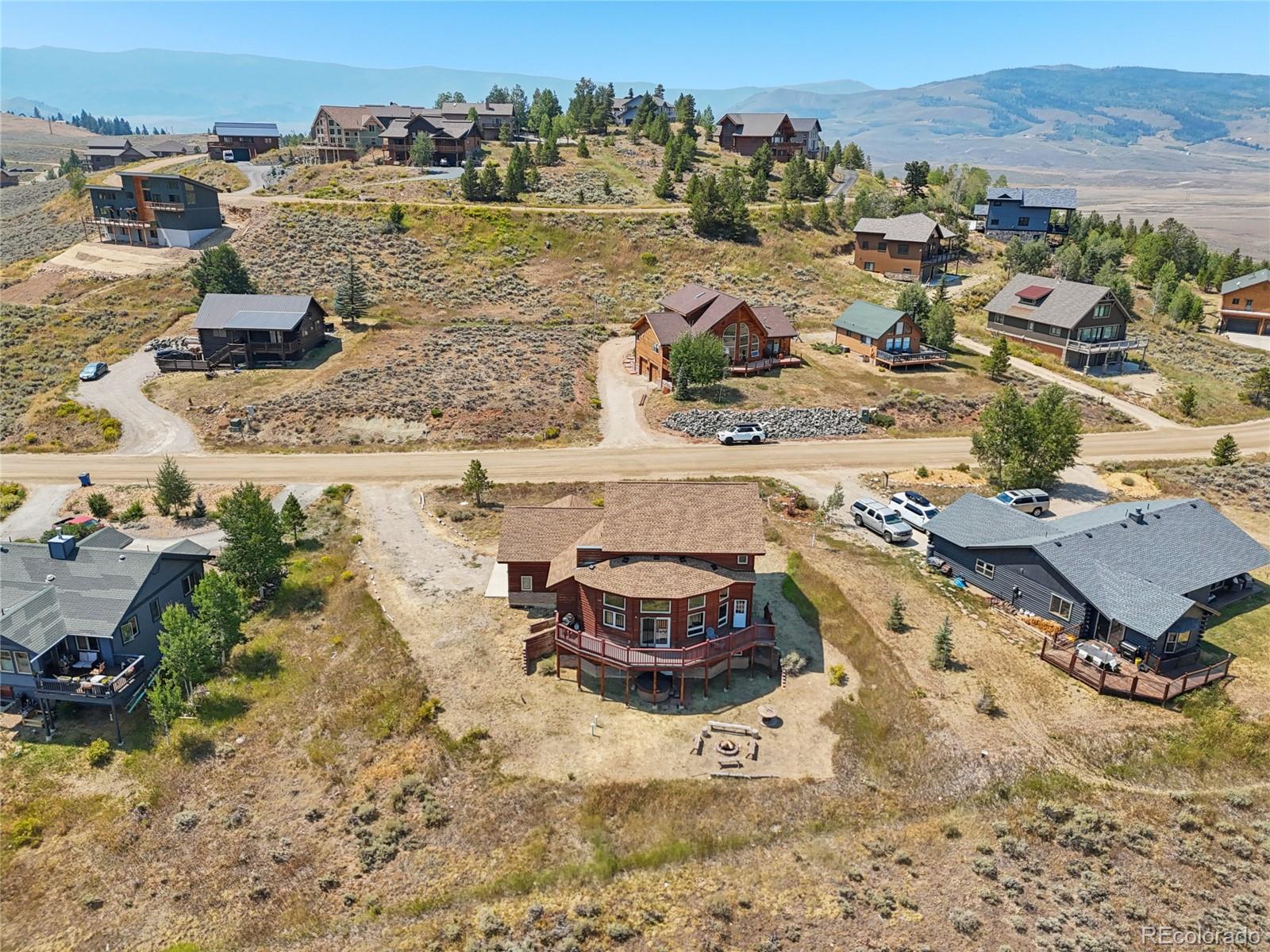 108 Hummingbird Way Granby, CO 80446 - Photo 45 of 46 an aerial view of a house with a beach