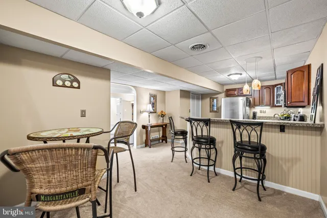 a room with furniture