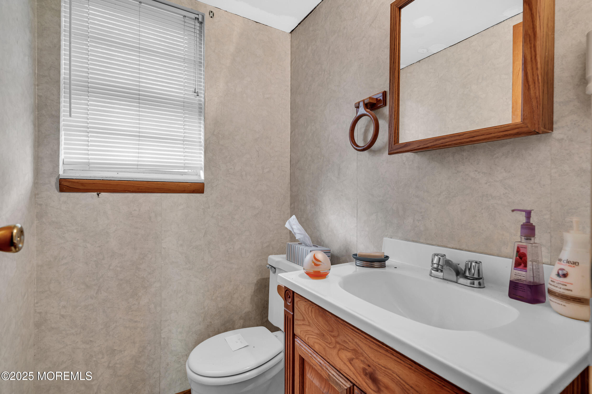 30 Russell Street Toms River, NJ 08753 - Photo 20 of 27 a bathroom with a sink vanity mirror and toilet