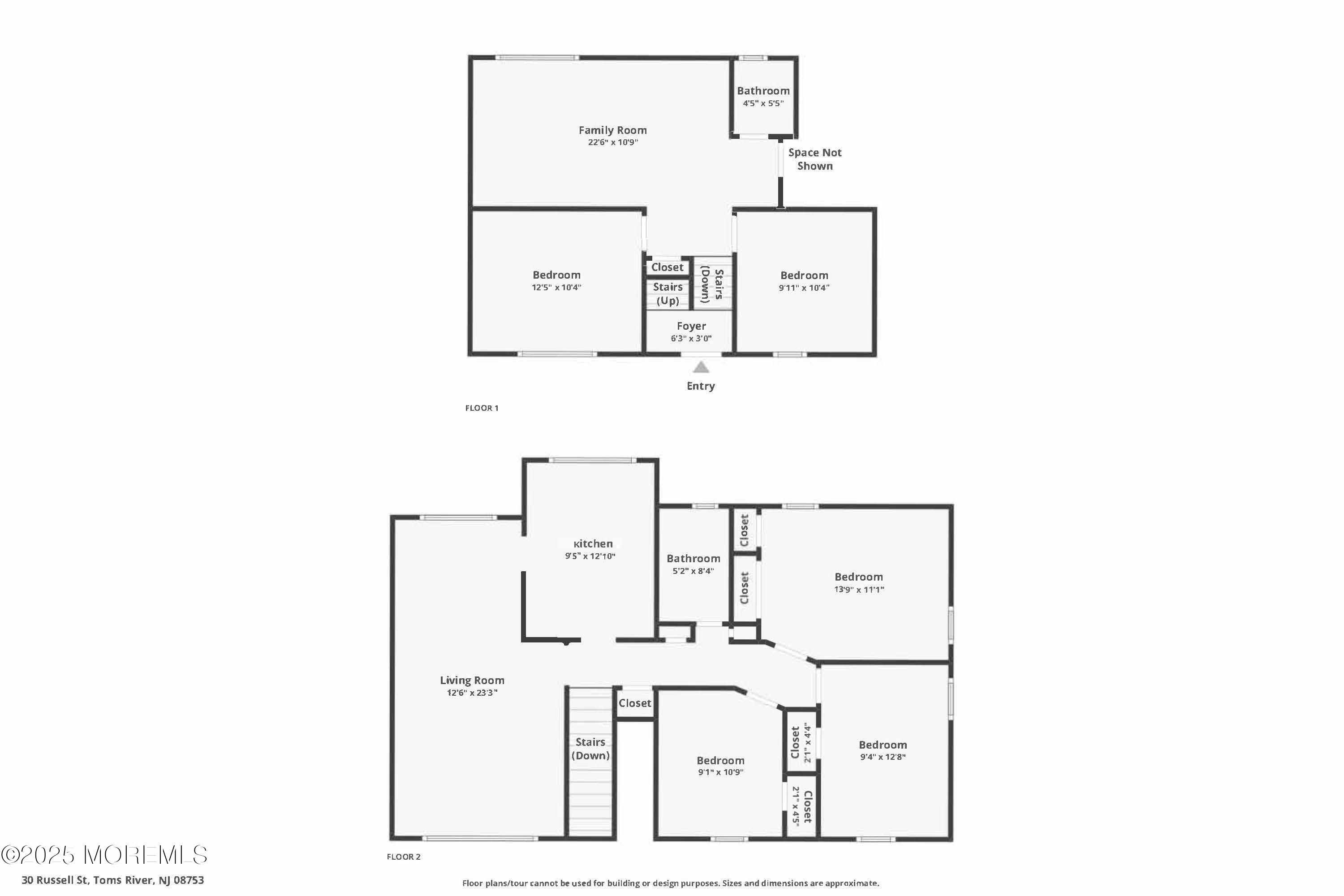 30 Russell Street Toms River, NJ 08753 - Photo 25 of 27 a picture of floor plan