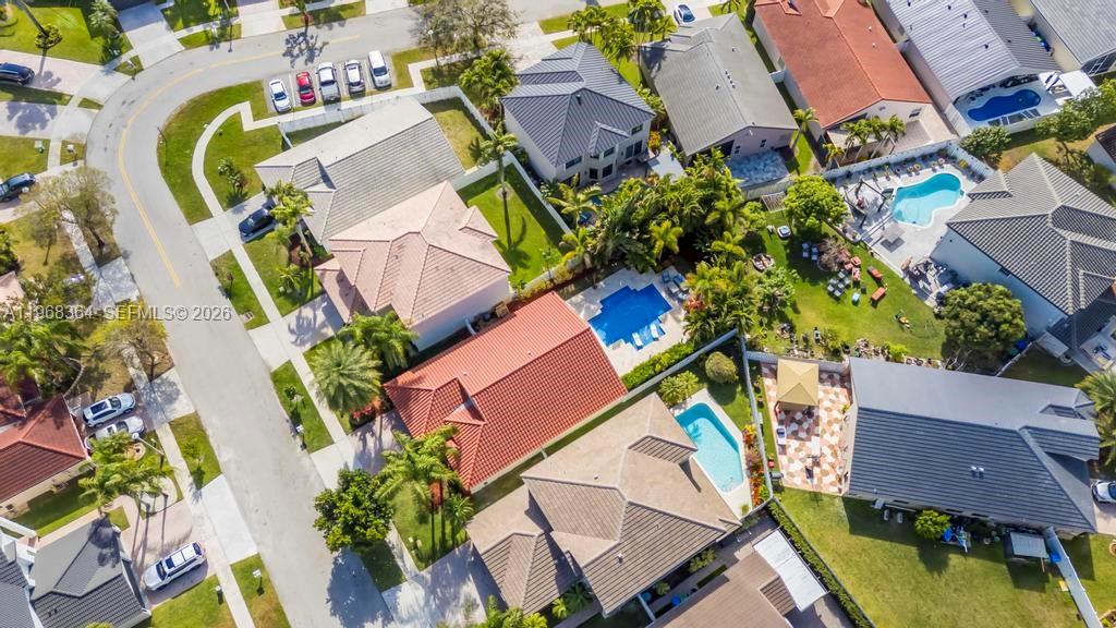 2972 Southwest 174th Avenue Miramar, FL 33029 - Photo 41 of 55 an aerial view of residential houses with swimming pool